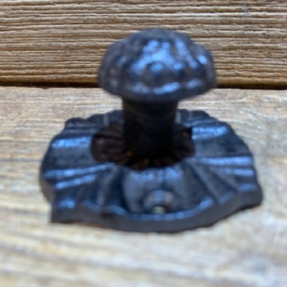 Two (2) Drawer Pulls Vintage Cast Iron Drawer Knob 2 1/4" wide Base 0170-0062 - Picture 8 of 13